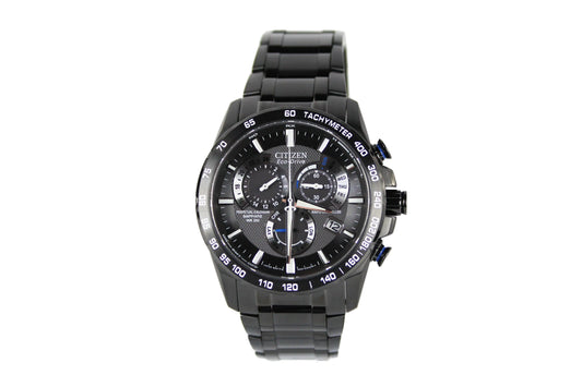 Citizen (AT4007-54E) Eco-Drive Perpetual Chrono A-T Radio Black Bracelet Watch