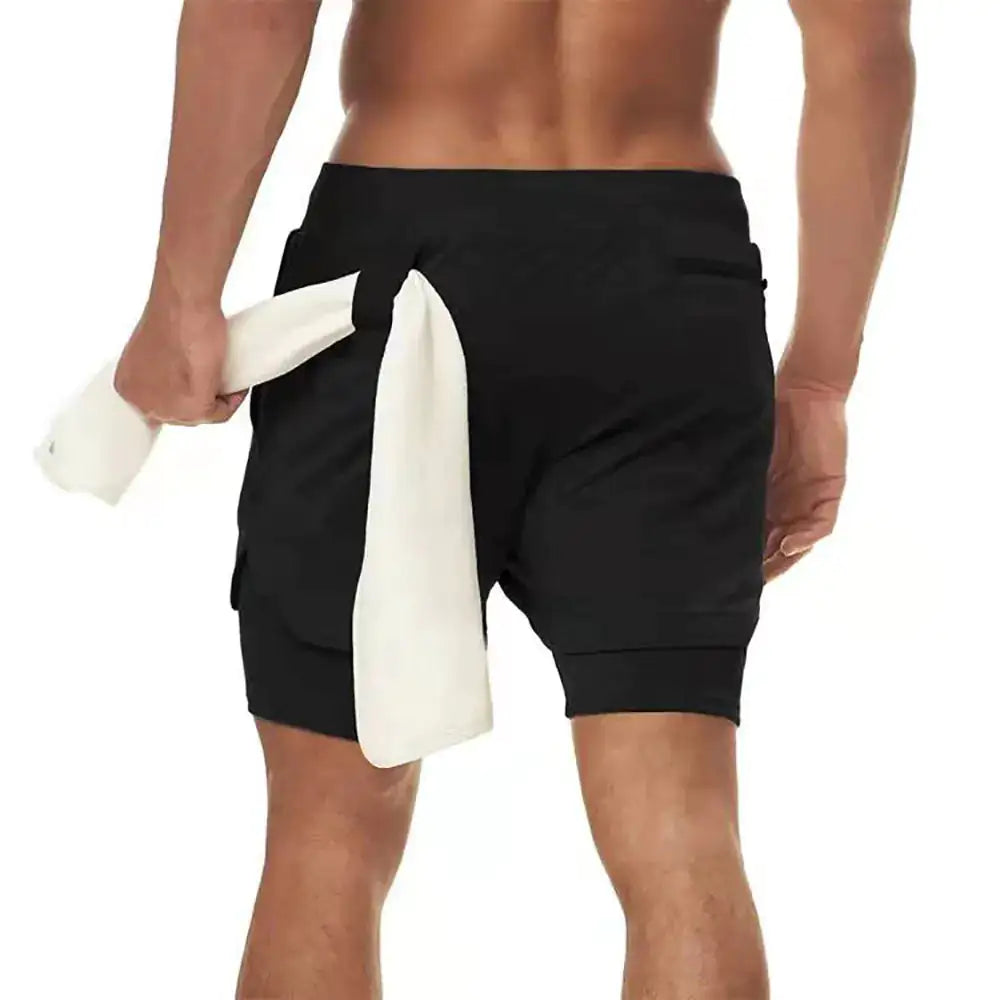 2-In-1 Compression Jogging Short Pants