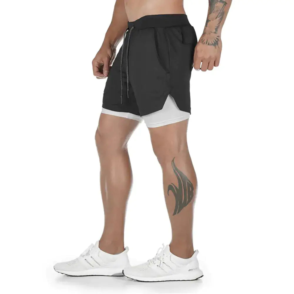 2-In-1 Compression Jogging Short Pants