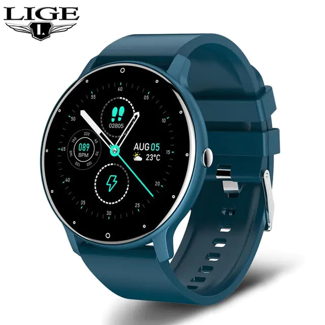 New Smart Watch Men Full Touch Screen Sport Fitness Watch