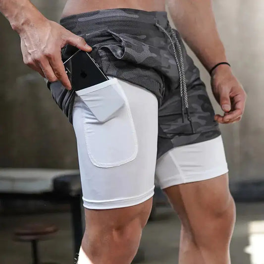 2-In-1 Compression Jogging Short Pants