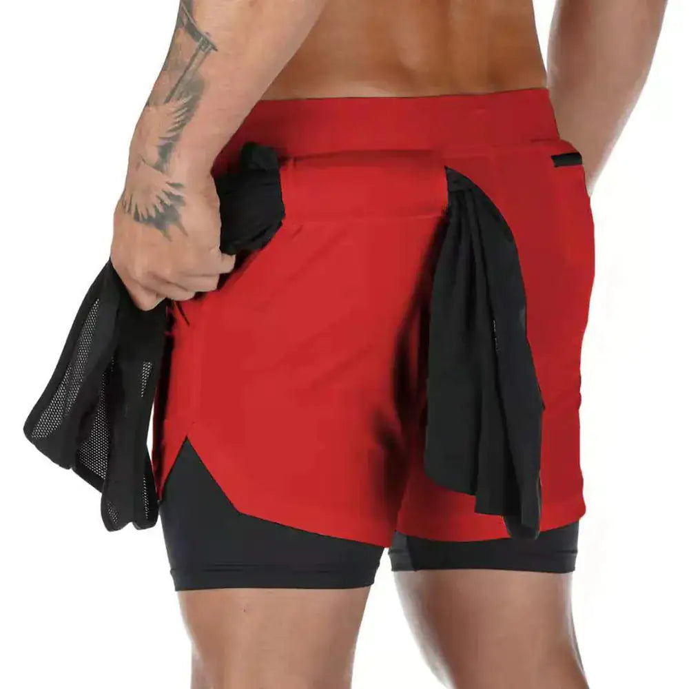 2-In-1 Compression Jogging Short Pants